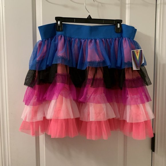 Take Pride Women's Gay Pride Tutu Skirt Multicolor Size XL - Picture 1 of 8